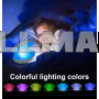 Жемчужный светильник ночник Clam Shell Lamp разноцветный